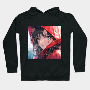 sad girl anime Hoodie